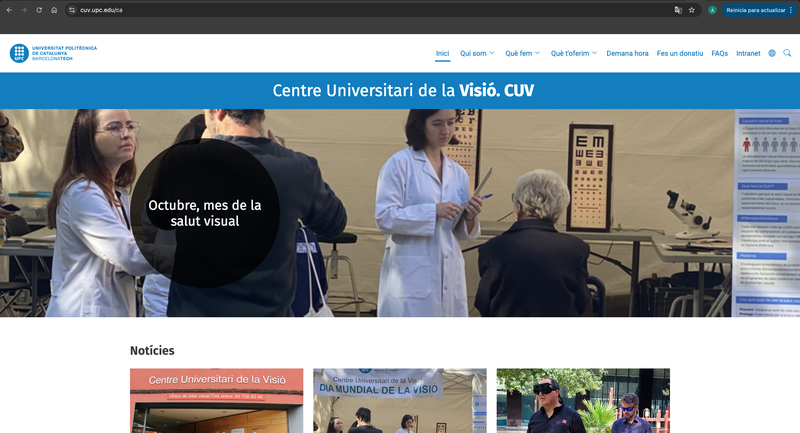 El CUV UPC llança una nova web orientada a la millora de l’experiència de l’usuari