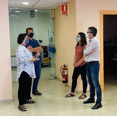 Regidors de l'Ajuntament de Terrassa visiten el CUV